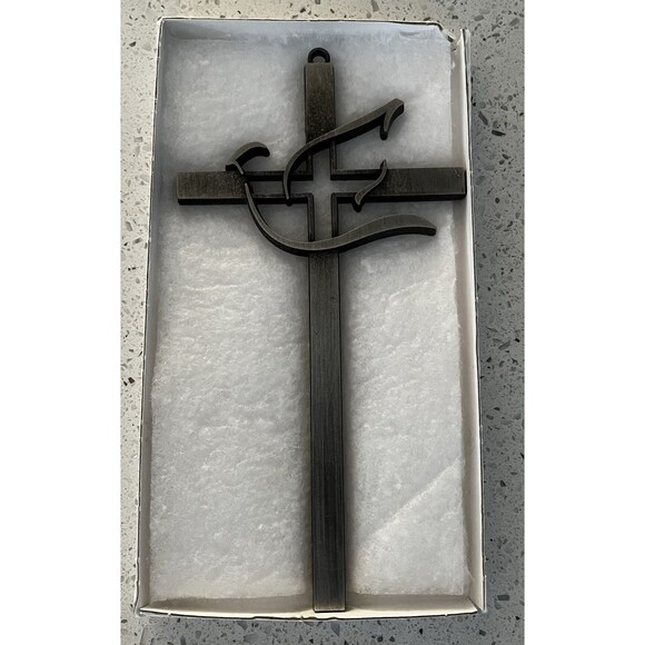 Lutheran Confirmation Cross Fine Pewter 7" x 4"  AAL Aid Association Christian - Picture 2 of 5